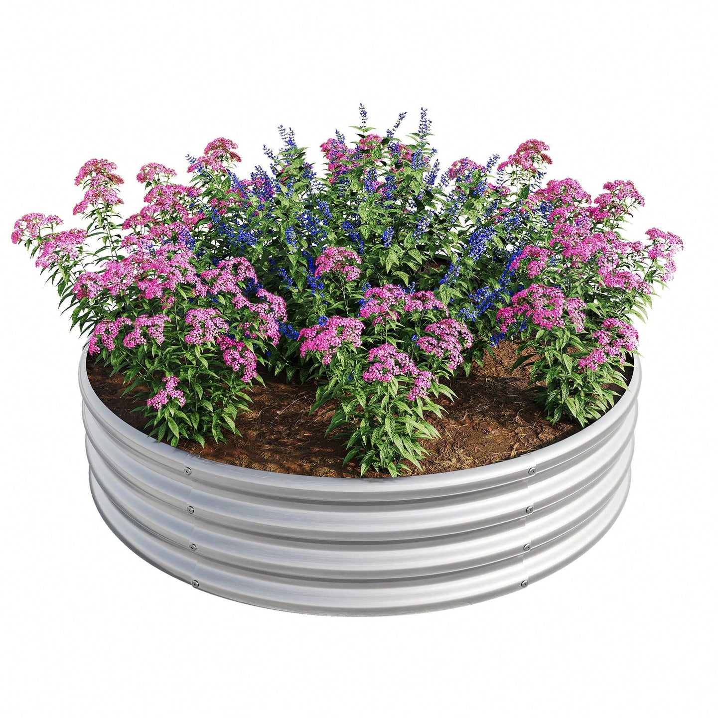Durable Galvanized Metal Planter Box, Perfect Planting Choice, DIY YOUR GARDEN, Safety & Stabilizing, Easy To Assemble