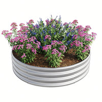 Durable Galvanized Metal Planter Box, Perfect Planting Choice, DIY YOUR GARDEN, Safety & Stabilizing, Easy To Assemble