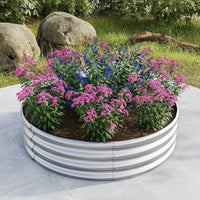Durable Galvanized Metal Planter Box, Perfect Planting Choice, DIY YOUR GARDEN, Safety & Stabilizing, Easy To Assemble