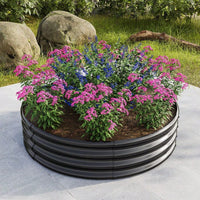 Durable Galvanized Metal Planter Box, Perfect Planting Choice, DIY YOUR GARDEN, Safety & Stabilizing, Easy To Assemble