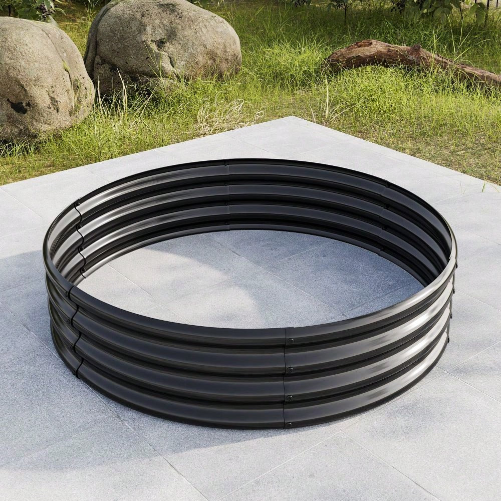 Durable Galvanized Metal Planter Box, Perfect Planting Choice, DIY YOUR GARDEN, Safety & Stabilizing, Easy To Assemble