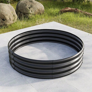 Durable Galvanized Metal Planter Box, Perfect Planting Choice, DIY YOUR GARDEN, Safety & Stabilizing, Easy To Assemble