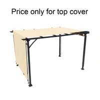 Universal Canopy Cover Replacement For 12x9 Ft Curved Outdoor Pergola Structure