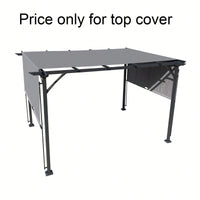 Universal Canopy Cover Replacement For 12x9 Ft Curved Outdoor Pergola Structure