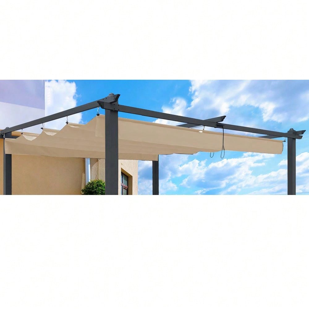 10 * 10 Ft. Pergola Replacement Canopy - UV-Protected Polyester Fabric, Easy Assembly, 1 Year Warranty