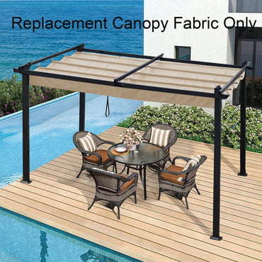 13 * 10 Ft. Replacement Canopy For Pergola: Polyester Fabric, UV Protection, Water-Repellent, Easy Assembly