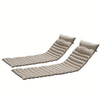 Set Of 2, Outdoor Lounge Chair Cushion Replacement Patio Funiture Seat Cushion Chaise Lounge Cushion