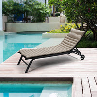 Set Of 2, Outdoor Lounge Chair Cushion Replacement Patio Funiture Seat Cushion Chaise Lounge Cushion