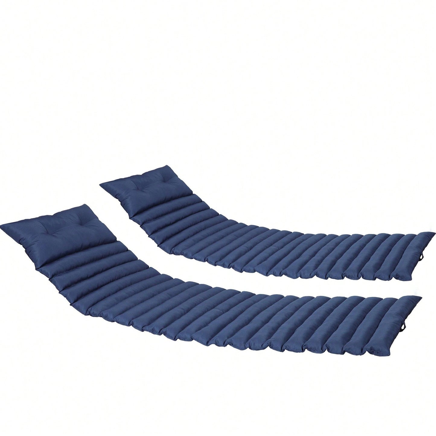 Set Of 2, Outdoor Lounge Chair Cushion Replacement Patio Funiture Seat Cushion Chaise Lounge Cushion