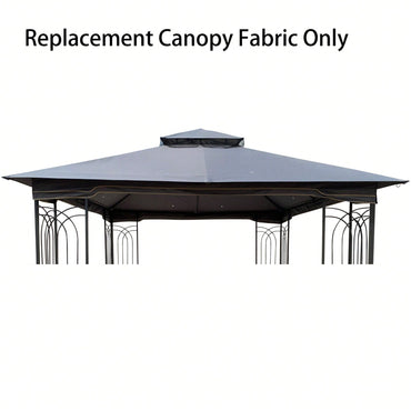 10x10 Ft Patio Double Roof Gazebo Replacement Canopy Top Fabric