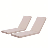 Set Of 2, Outdoor Lounge Chair Cushion Replacement Patio Funiture Seat Cushion Chaise Lounge Cushion