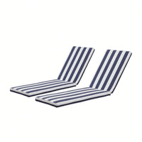 Set Of 2, Outdoor Lounge Chair Cushion Replacement Patio Funiture Seat Cushion Chaise Lounge Cushion