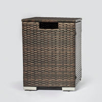 Rattan Gas Tank Cover With Storage Rack: Waterproof, Stylish, Durable - Brown