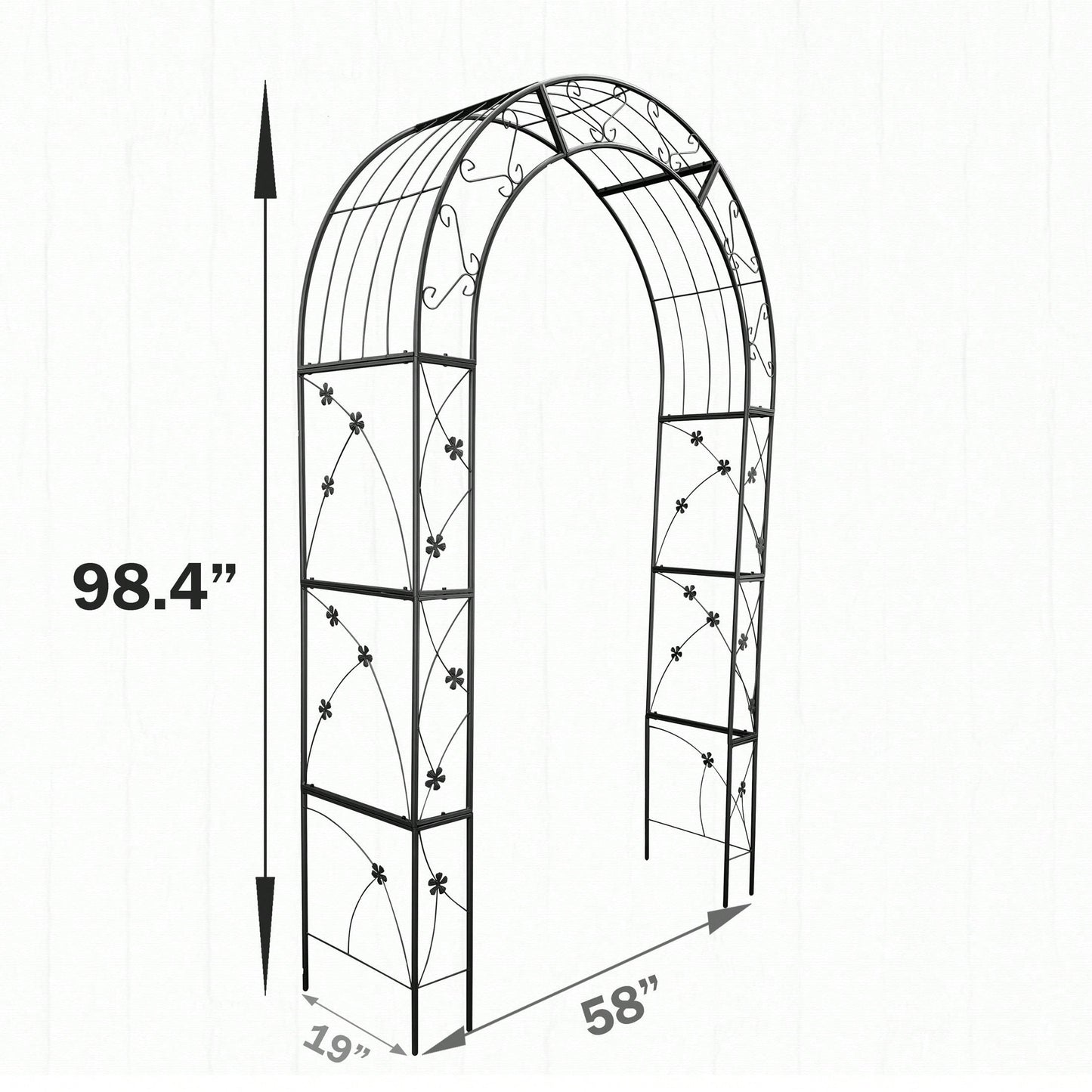 Elegant Garden Arch For Decorating And Supporting Climbing Plants