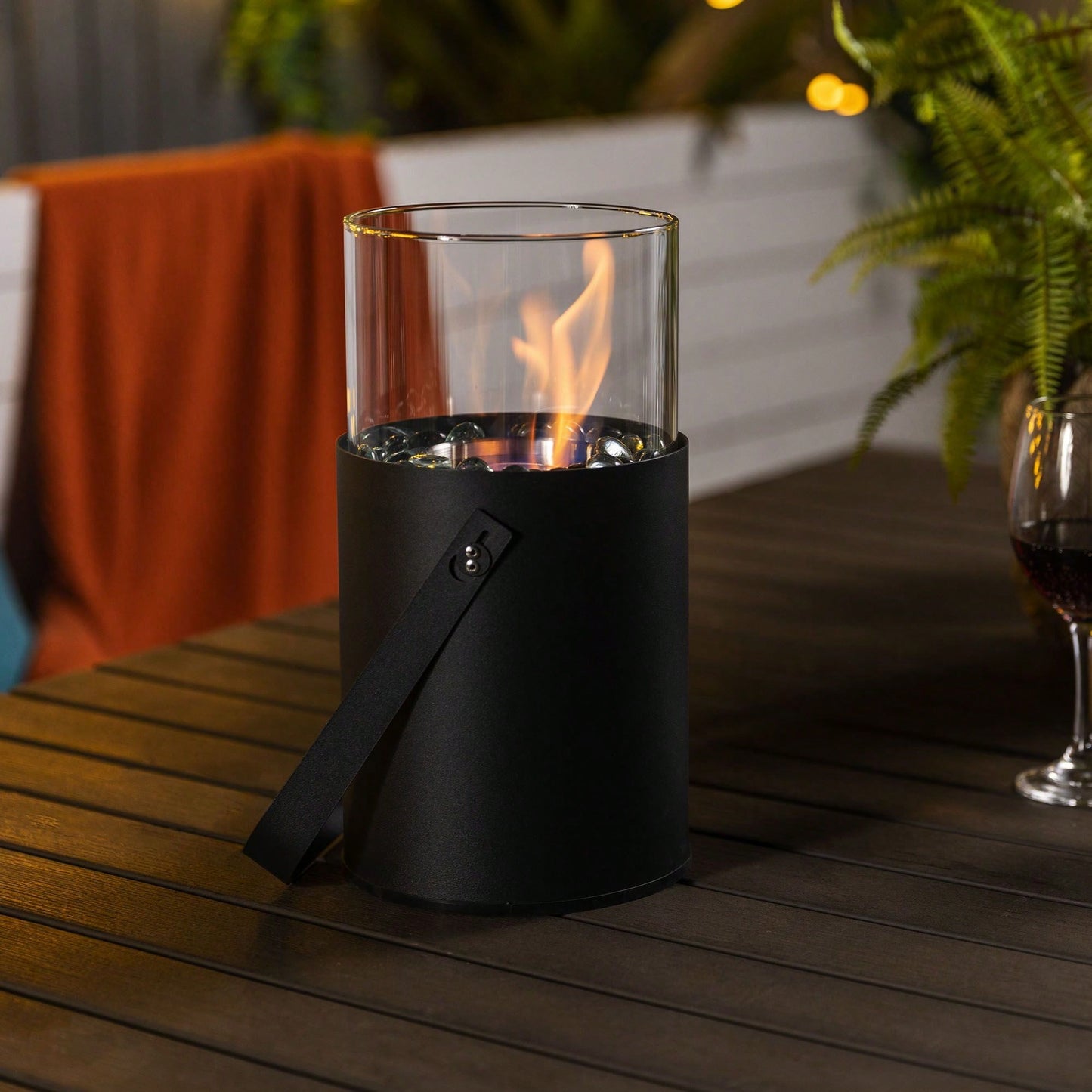 Portable Tabletop Fireplace Elegant Design, Cozy Warmth, Bio Ethanol Ventless Fire Pit - Perfect For Indoor Gatherings
