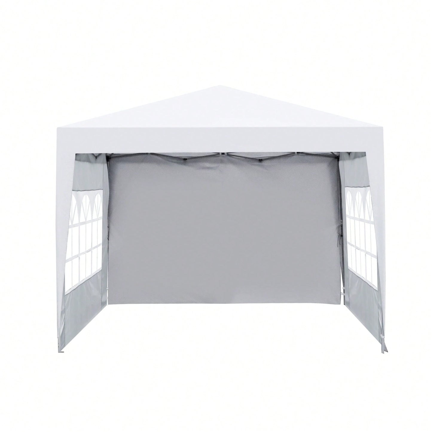 10x 10Ft Pop Up Gazebo Canopy Tent,Removable Sidewall With Zipper,2pcs Sidewall With Windows,With 4pcs Weight Sand Bag,With Carry Bag