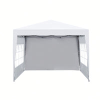 10x 10Ft Pop Up Gazebo Canopy Tent,Removable Sidewall With Zipper,2pcs Sidewall With Windows,With 4pcs Weight Sand Bag,With Carry Bag