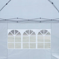 10x 10Ft Pop Up Gazebo Canopy Tent,Removable Sidewall With Zipper,2pcs Sidewall With Windows,With 4pcs Weight Sand Bag,With Carry Bag