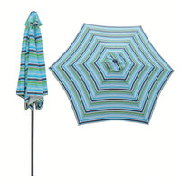 9FT UMBRELLA , Waterproof, Fade Resistant, Easy To Clean, Sturdy Construction, Push Button Tilt And Crank System, Wind Vent