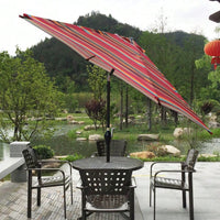 9FT UMBRELLA , Waterproof, Fade Resistant, Easy To Clean, Sturdy Construction, Push Button Tilt And Crank System, Wind Vent