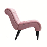 Modern Upholstered Accent Chair With Ottoman Stylish And Comfortable