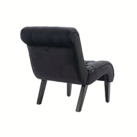 Modern Upholstered Accent Chair With Ottoman Stylish And Comfortable