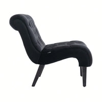 Modern Upholstered Accent Chair With Ottoman Stylish And Comfortable