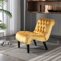 Modern Upholstered Accent Chair With Ottoman Stylish And Comfortable