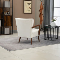 Modern Velvet Accent Armchair with Ottoman for Living Room and Bedroom Comfortable Lounge Chair