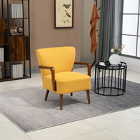 Modern Velvet Accent Armchair with Ottoman for Living Room and Bedroom Comfortable Lounge Chair