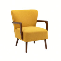 Modern Velvet Accent Armchair with Ottoman for Living Room and Bedroom Comfortable Lounge Chair