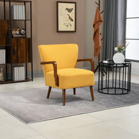 Modern Velvet Accent Armchair with Ottoman for Living Room and Bedroom Comfortable Lounge Chair