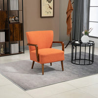 Modern Velvet Accent Armchair with Ottoman for Living Room and Bedroom Comfortable Lounge Chair