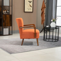 Modern Velvet Accent Armchair with Ottoman for Living Room and Bedroom Comfortable Lounge Chair