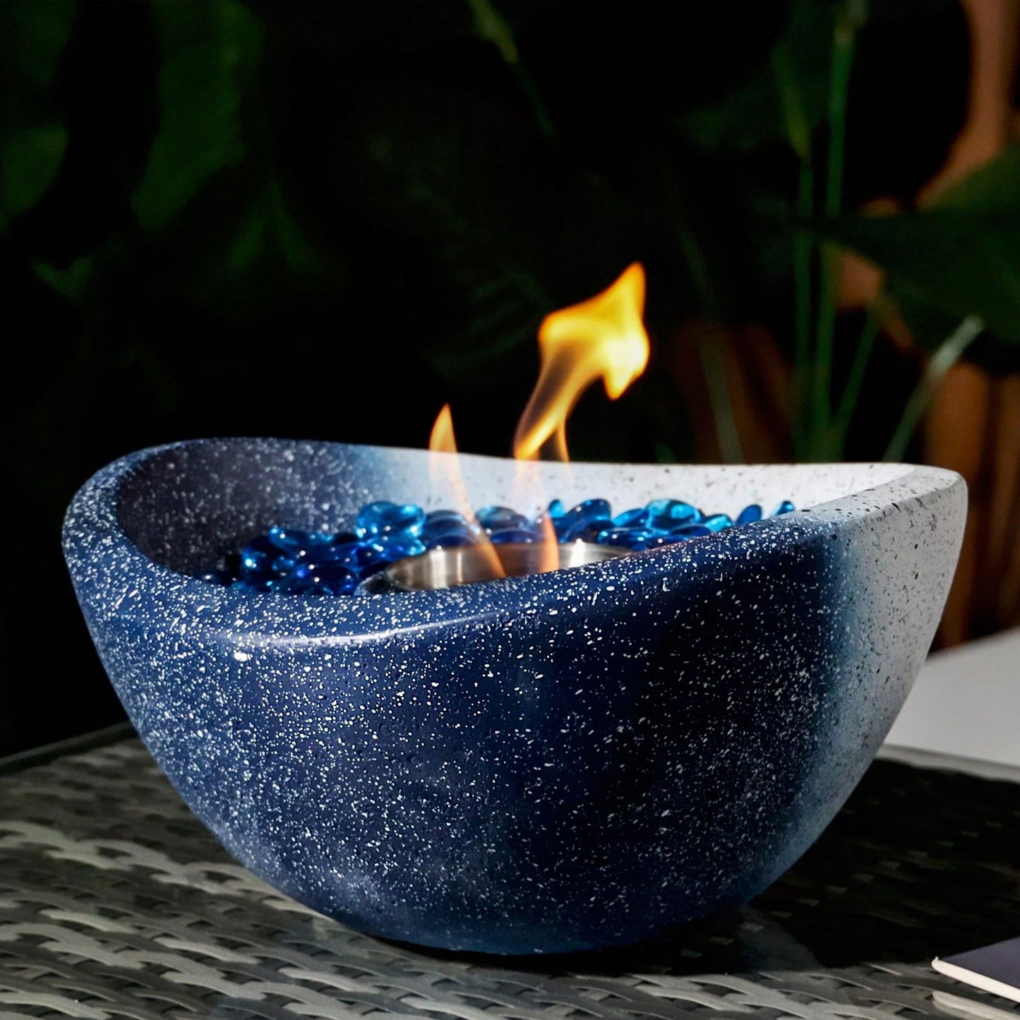 Tabletop Fire Pit Ethanol Fire Pit Tabletop Fire Bowl Outdoor & Indoor Portable Ethanol Fireplace Alcohol Fire Pot