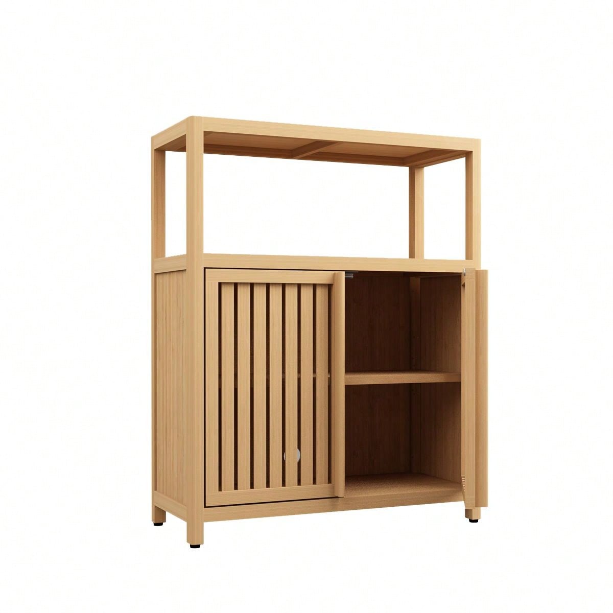 Large Capacity Bamboo Storage Cabinet Furniture For Bathroom Living Room Bathroom Bamboo Storage Cabinet With Shelves