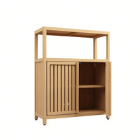 Large Capacity Bamboo Storage Cabinet Furniture For Bathroom Living Room Bathroom Bamboo Storage Cabinet With Shelves