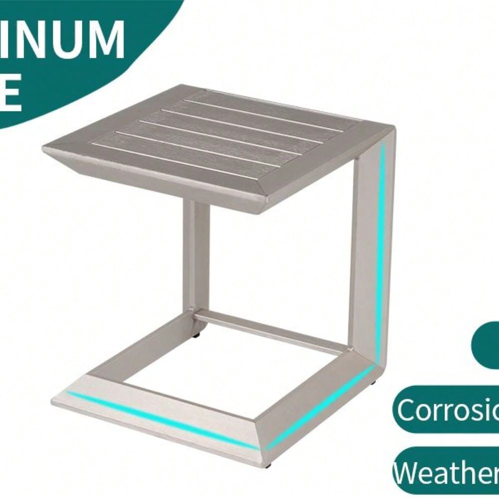 Versatile And Stylish Aluminum Outdoor Coffee Table Durable, Lightweight, And Ready To Use