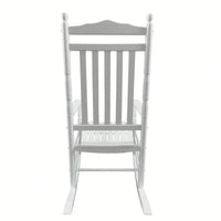 Adult Rocking Chair, Balcony, Porch, Hardwood, Wide Seat, Armrest, Slatted Back Rest