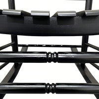 Adult Rocking Chair, Balcony, Porch, Hardwood, Wide Seat, Armrest, Slatted Back Rest