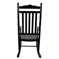 Adult Rocking Chair, Balcony, Porch, Hardwood, Wide Seat, Armrest, Slatted Back Rest
