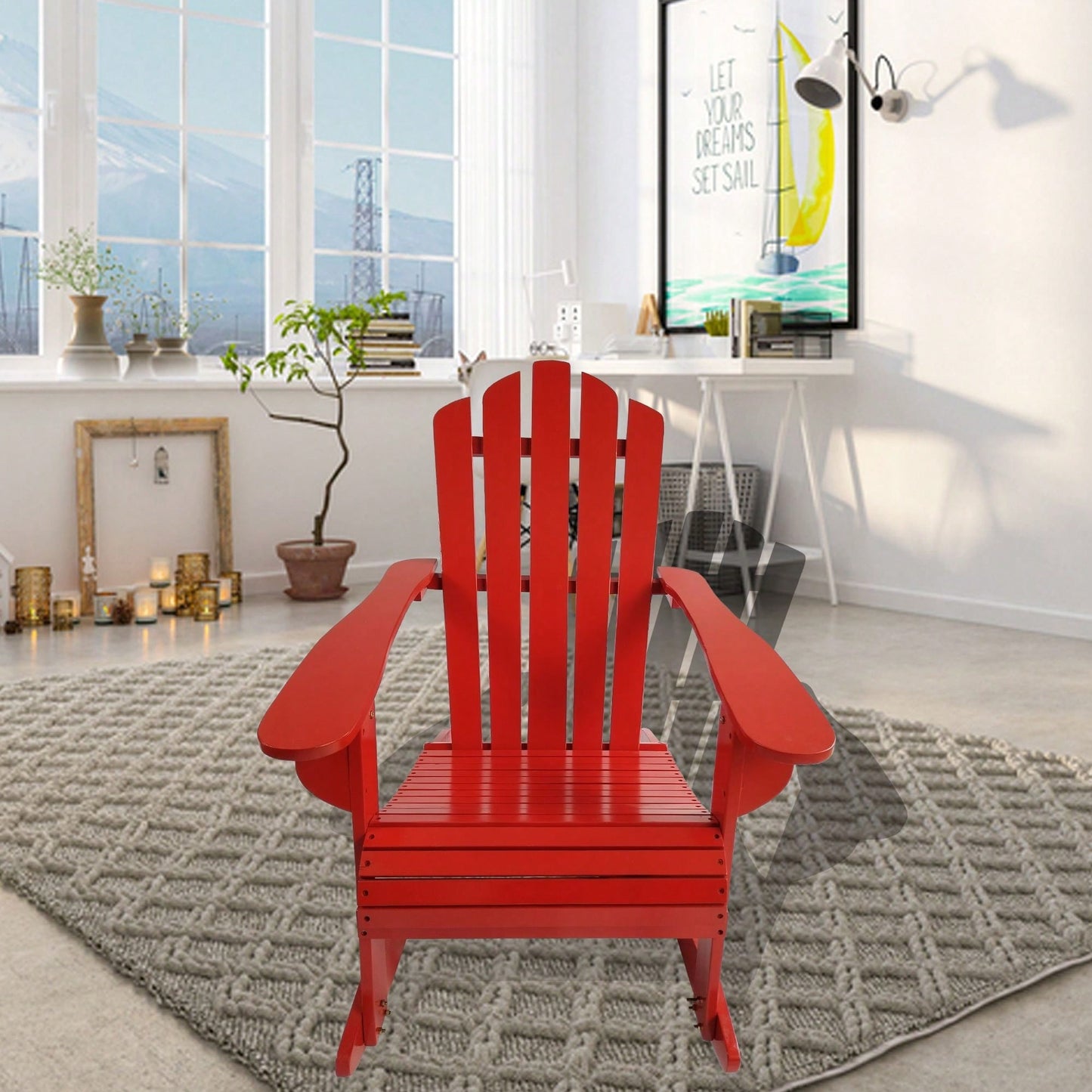 Relax In Style Versatile Reclining Adirondack Chair For Comfortable Outdoor Living