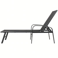 Sturdy And Comfortable Steel Recliner Relaxation And Durability In Elegant Gray