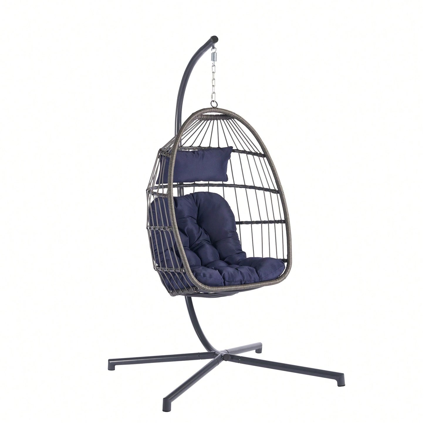 Hanging Basket Outdoor Garden Rattan Egg Swing Chair Hanging Chair Cushion