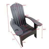 Wood Adirondack Chair With Umbrella Hole: Perfect For Outdoor And Indoor Use