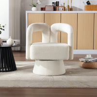 Swivel Barrel Chair - Comfy Round Accent Sofa Chair For Living Room