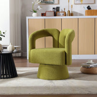 Swivel Barrel Chair - Comfy Round Accent Sofa Chair For Living Room