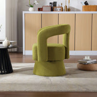 Swivel Barrel Chair - Comfy Round Accent Sofa Chair For Living Room