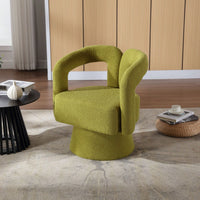 Swivel Barrel Chair - Comfy Round Accent Sofa Chair For Living Room