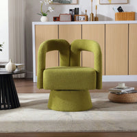 Swivel Barrel Chair - Comfy Round Accent Sofa Chair For Living Room